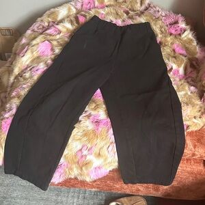 Le bon shoppe arc barrel shaped pant Black Elastic